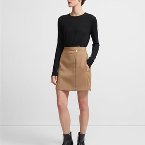 Theory Wool Zip Skirt